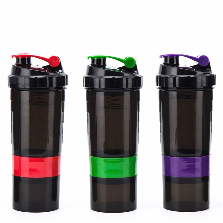 500ml Bpa Free Custom Protein Sport Plastic Shaker Water Bottle for Gym