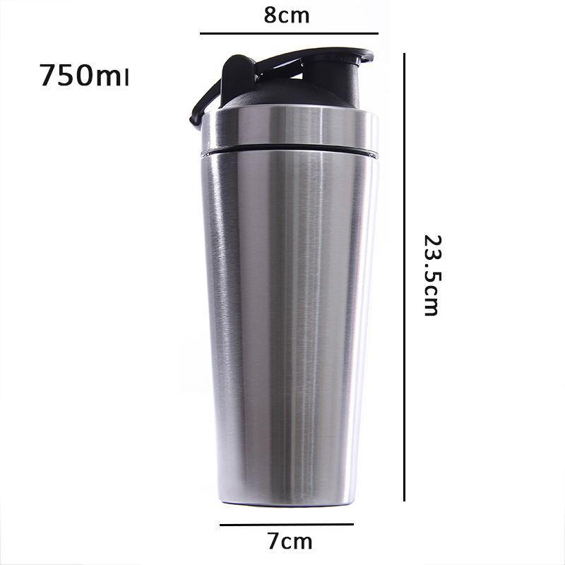 750ml Customized Thermal Coffee Mug Stainless Steel Mug Gym Bottle Shaker