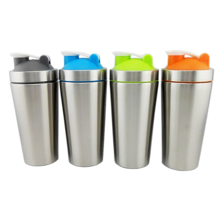 750ml Sports Water Bottle Stainless Steel 304 Double Wall Vacuum Insulated Protein Bottle 
