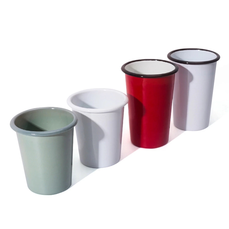 Promotional Enamel Cup Custom Travel Printing Enamel Mug No Handle