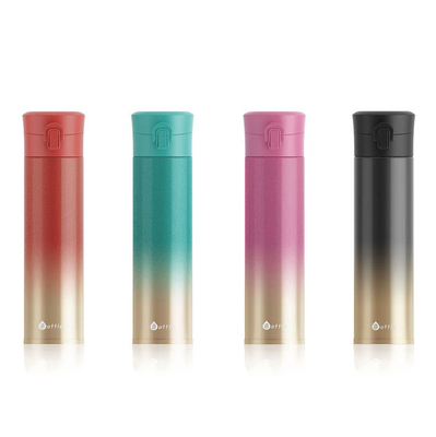 340ml Stylish Gradient Color Thermos Bottle Stainless Steel Water Bottle 