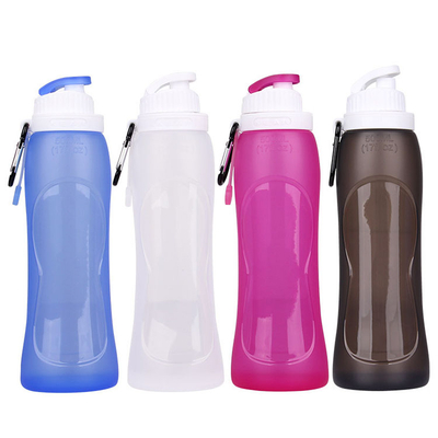 17oz Foldable Reusable Eco Friendly Silicone Collapsible Travel Bottle