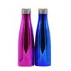 350ml 500ml Electroplate Layer Colored Stainless Steel Drinking Cola Bottle with Lid