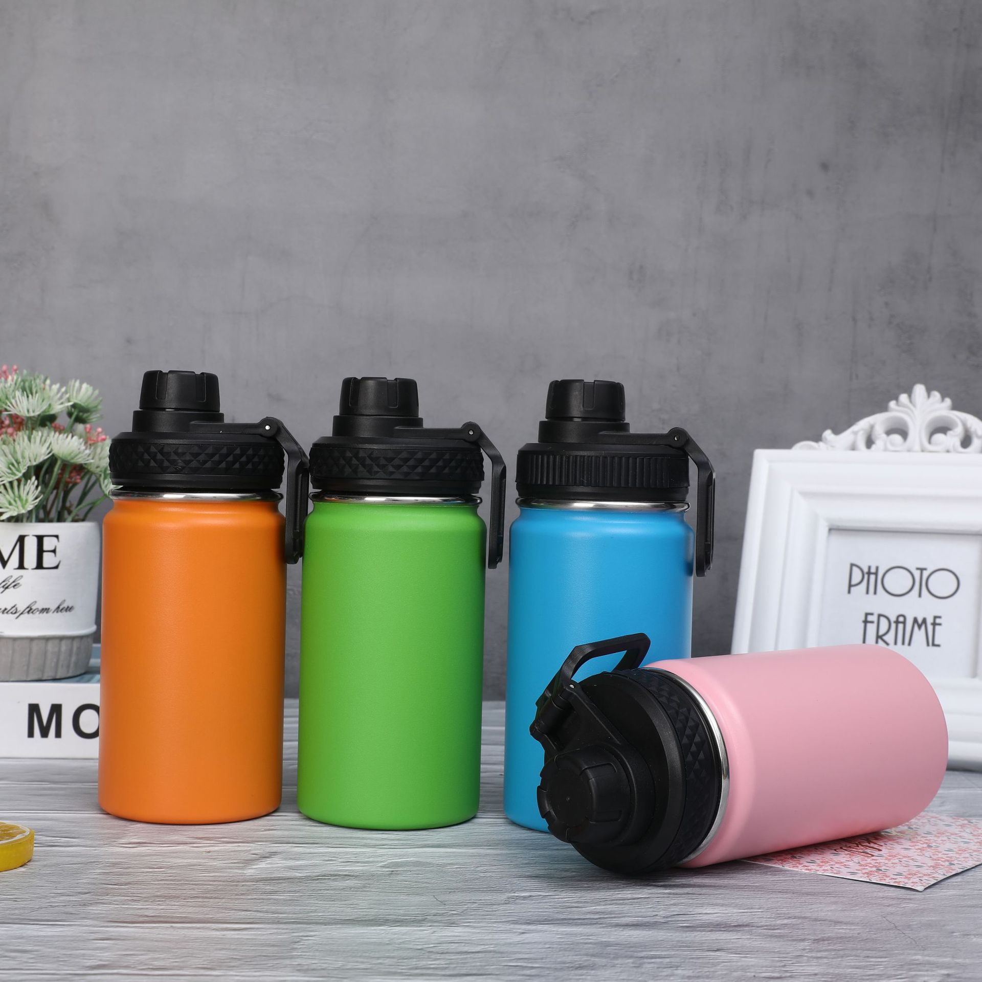 12oz portable outdoor Muliticolored Insulated Thermo Flask mini Stainless Steel vacuum Tumbler