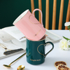 350ml Creative Design Personalized Ceramic Mugs Gift Package Cups with Spoons