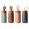 Mini tumbler 260ml Stainless Steel Private Label Vacuum Flask Water Bottle with Wood Grain Lid