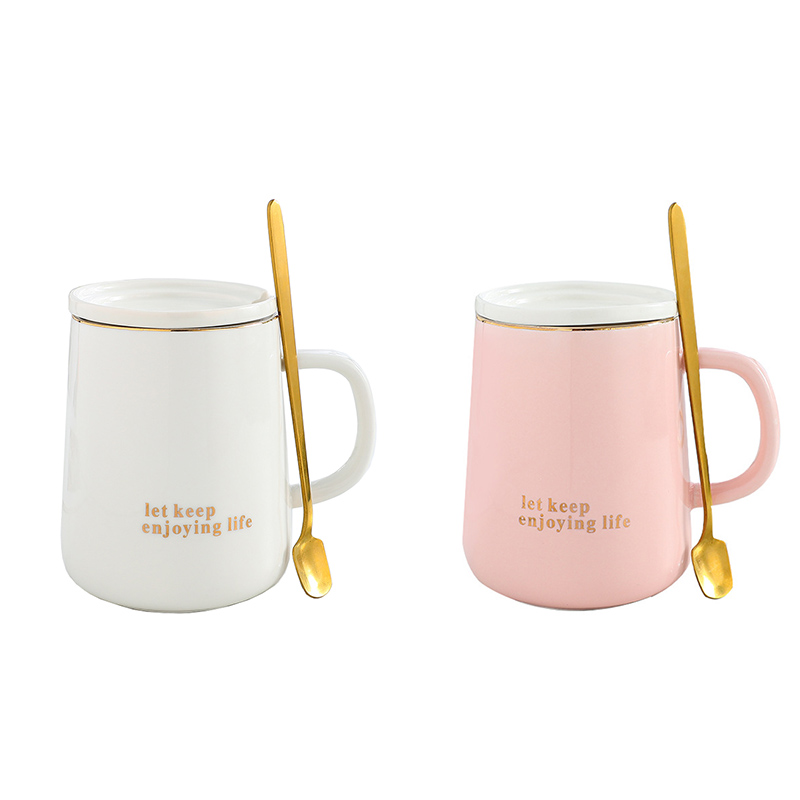 400ml Custom Logo Promotional Couple Gift Set Durable Coffee Mugs for Sale